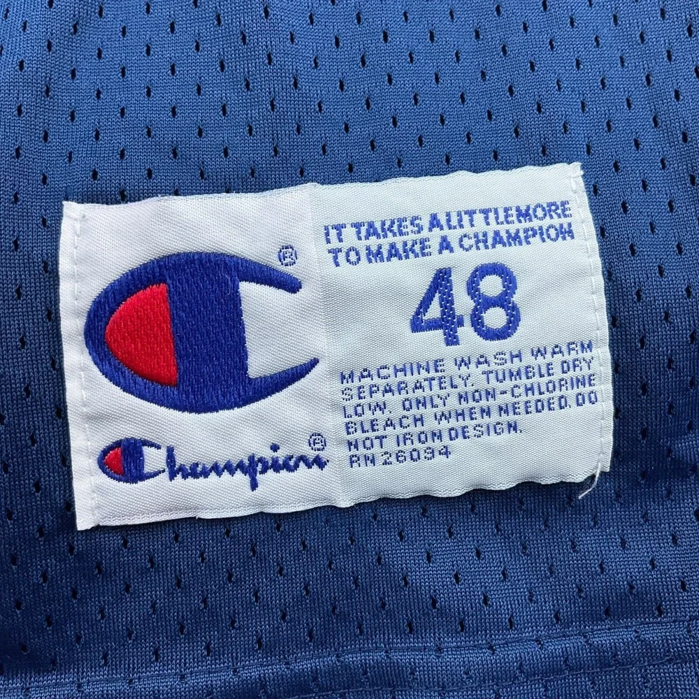 Champion NFL Jersey Mens 48 Blue White COWBOYS 8 TROY AIKMAN Nylon Mesh Football